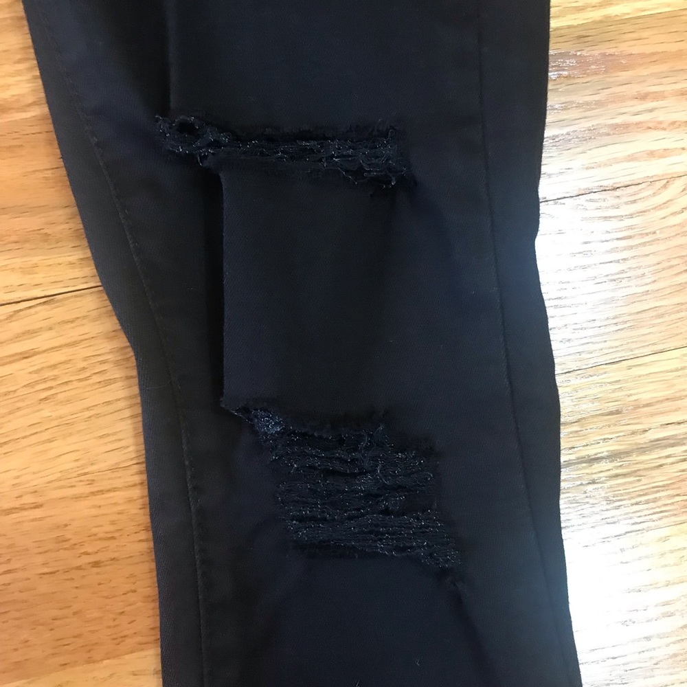 Topshop Moto Leigh Black Pants W25 L30 - Picture 2 of 6